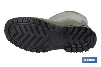 Bota de Agua | Meio Cano | Fabricada PVC | Cor Verde | Sola AntiDerrapante - Cofan