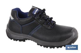 Zapato de Piel | Color Negro | Seguridad S3 | Modelo Mirto | Puntera de Carbono Light - Cofan