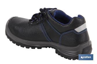 Zapato de Piel | Color Negro | Seguridad S3 | Modelo Mirto | Puntera de Carbono Light - Cofan