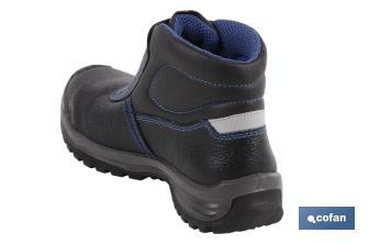 Stivali di pelle | Colore: nero | Chiusura a strappo | Sicurezza S3 | Modello Urian | Puntale in carbonio Light - Cofan