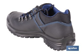 Leather Safety Shoe | Security S-3 | Apolo Model | Light Carbon Toe Cap | Black - Cofan