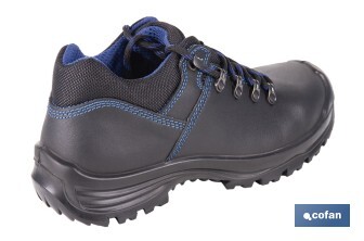 Leather Safety Shoe | Security S-3 | Apolo Model | Light Carbon Toe Cap | Black - Cofan