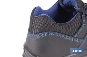 Leather Safety Shoe | Security S-3 | Apolo Model | Light Carbon Toe Cap | Black - Cofan
