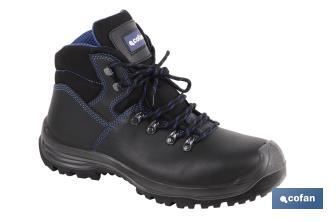 Sapato de Pele | Cor negro | Segurança S-3 | Modelo Dafne | Biqueira de Carbono - Cofan