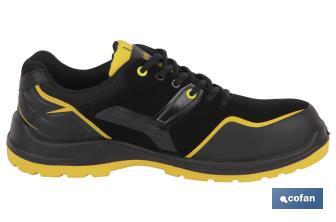 Zapato Deportivo | Seguridad S3-SRC ESD | Modelo Montiel | Color Negro | Suela Antideslizante - Cofan