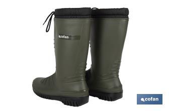 Botas de agua verdes con forro polar | Tallas desde la 36 hasta la 47 - Cofan