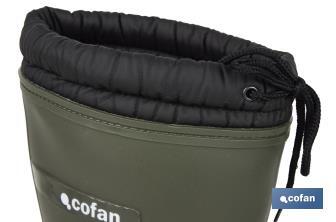 Botas de agua verdes con forro polar | Tallas desde la 36 hasta la 47 - Cofan