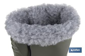 Botas de agua verdes con forro polar | Tallas desde la 36 hasta la 47 - Cofan
