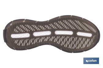 Zapato de seguridad deportivo S2 Wings Bolt | Sin metal | Puntera de composite | Suela antideslizante | Disponible desde la talla 35 hasta la 47 - Cofan
