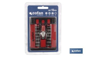 Jogo de pontas 1/4" - Cofan