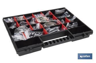 Assorted DIN-1481 elastic split pins case (Contains 2.350 Units) - Cofan