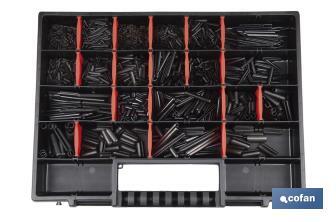 Assorted DIN-1481 elastic split pins case (Contains 2.350 Units) - Cofan