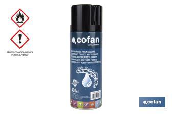 Adhesive chain grease 400ml | Lubricant liquid | With additives that give it anti-corrosion and wear-resistant properties - Cofan