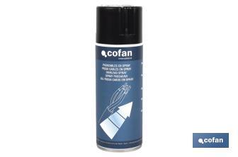 Passa cabos em spray 400 ml| Pelicula lubrificante de cabos eléctricos| Lubrificador de cablagens eléctricas em spray - Cofan