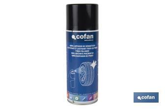 Lustrant pour pneumatiques en spray 400 ml | Pour les roues de voiture | Effet durable - Cofan