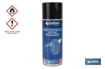 Lustrant pour pneumatiques en spray 400 ml | Pour les roues de voiture | Effet durable - Cofan