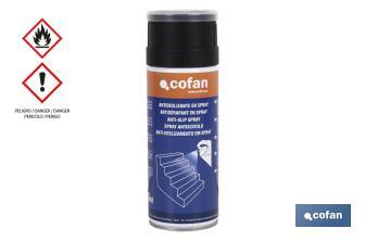 Spray antideslizante transparente 400 ml | Ideal para el tratamiento de superficies resbaladizas | Válido para ambientes húmedos - Cofan