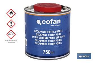 Decapante semi-líquido | Extra forte | Embalagem 750 ml - Cofan