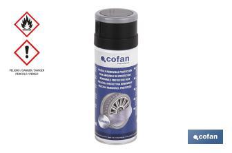Vernice protettiva da 400 ml | Pellicola rimovibile vinilica | Vinile protettivo liquido formato spray - Cofan