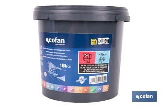 Lingettes nettoyantes pour les mains | 100 unités par conditionnement | Lingettes humides avec extrait d'Aloe Vera - Cofan