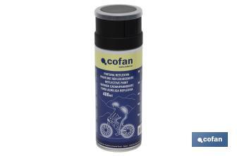 Reflective spray paint | 400ml | Fluorescent | Luminous power on white surfaces - Cofan