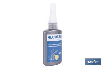 Threadlocker 50ml | Medium strength thread sealant | Guarantees screw connections and avoids its loosening - Cofan