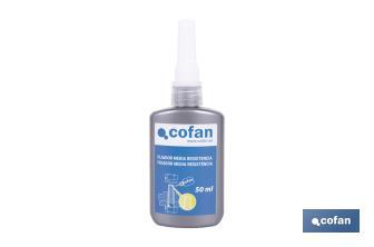 Threadlocker 50ml | Medium strength thread sealant | Guarantees screw connections and avoids its loosening - Cofan