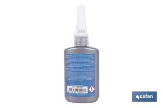 Threadlocker 50ml | Medium strength thread sealant | Guarantees screw connections and avoids its loosening - Cofan