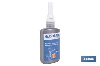Fixateur de filetages 50 ml | Scellant de filetages niveau de force haut - Cofan