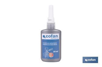 Fixateur de filetages 50 ml | Scellant de filetages niveau de force haut - Cofan