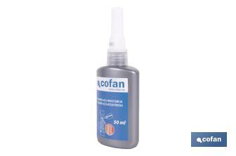 Fixateur de filetages 50 ml | Scellant de filetages niveau de force haut - Cofan