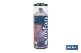 Tinta de Esmalte Acrílico | Em Spray | Embalagem de 400 ml | Várias cores - Cofan
