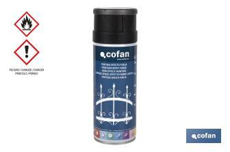 Spray paint | Forge effect | Black or grey | 400ml - Cofan