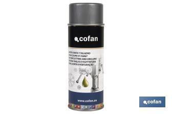 Huile en spray pour coupe et perçage 400 ml | Lubrifiant de perforation | Pour éviter la surchauffe - Cofan