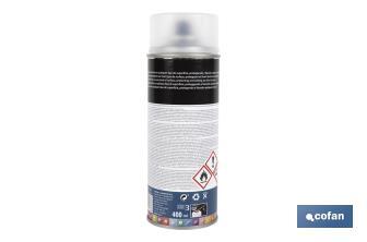 Verniz em Spray | Brilho ou Mate | Embalagem 400 ml | Transparente - Cofan