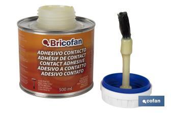 Adhesivo de Contacto Bricofan 500 ml | Pegamento universal multiusos - Cofan