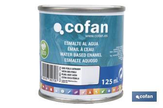 Esmalte Ecológico al agua | Envases: 125 o 750 ml | Amplia gama de colores y acabados - Cofan