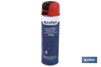 Spray Marcador Fluorescente de Obra | Várias Cores | Embalagem de 500 ml - Cofan