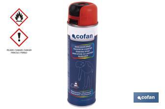 Spray Marcador Fluorescente de Obra | Várias Cores | Embalagem de 500 ml - Cofan