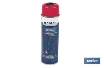 Spray Marcador Fluorescente de Obra | Várias Cores | Embalagem de 500 ml - Cofan