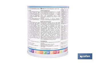 Émail Laquage à l'eau | Plusieurs Couleurs | Différentes capacités de récipient - Cofan