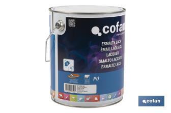 Water-based lacquer | Available in various colours | Paint buckets available in different sizes - Cofan