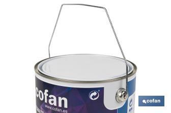 Water-based lacquer | Available in various colours | Paint buckets available in different sizes - Cofan