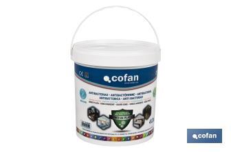 Pintura Plástica Antibacteriana con Iones de Plata | Bote de 4 o 12 litros | Color Blanco - Cofan