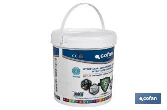 Peinture Acrylique Antibactérienne par Ions d'Argent | Récipient de 4 ou 12 litres | Couleur Blanche - Cofan