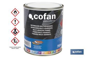 Solvent-based multi-adhesive primer | Available in different sizes | Colourless primer - Cofan