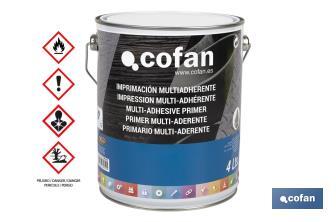 Solvent-based multi-adhesive primer | Available in different sizes | Colourless primer - Cofan