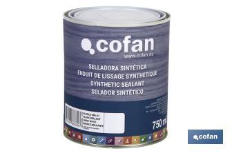 Scellant synthétique | Fabriqué en couleur blanche | Taille de l'emballage 750 ml - Cofan