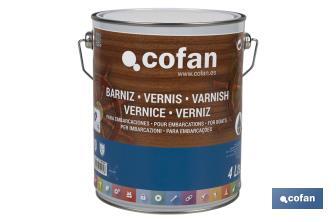 Vernice per imbarcazioni | Incolore | Latte di diverse dimensioni - Cofan