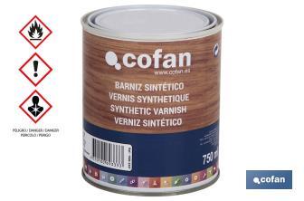 Verniz Sintético | Disponível em diferentes cores | Perfeito para proteger superfícies - Cofan